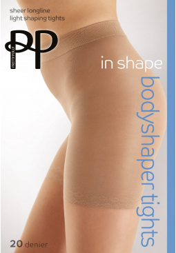 In Shape 20 Denier Sheer Longline Shaper Tights - Nude