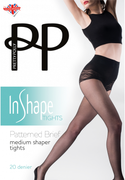 Discover the new collection of In Shape bodyshapers from Pretty Polly including the 20 denier black Sheer Longline Shaper Tights Pretty Polly