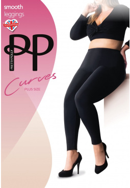 Curves 200 Denier Smooth Leggings - Black