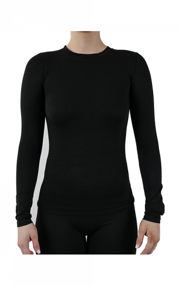 Active-Wear Long Sleeve T-Shirt - Black