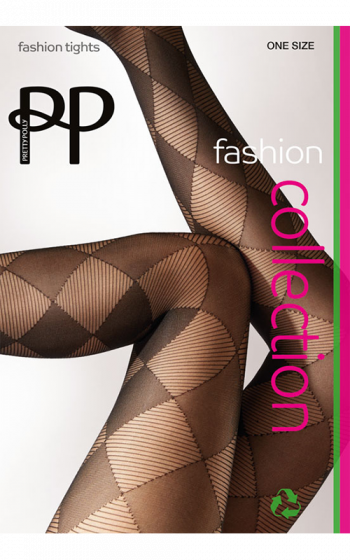 Large Diamond Tights - Black