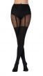 60 Denier Fashion Suspender Tights - Black